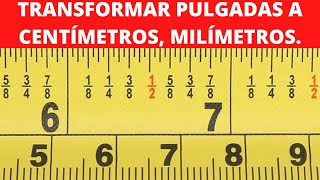 7 pulgadas a metros