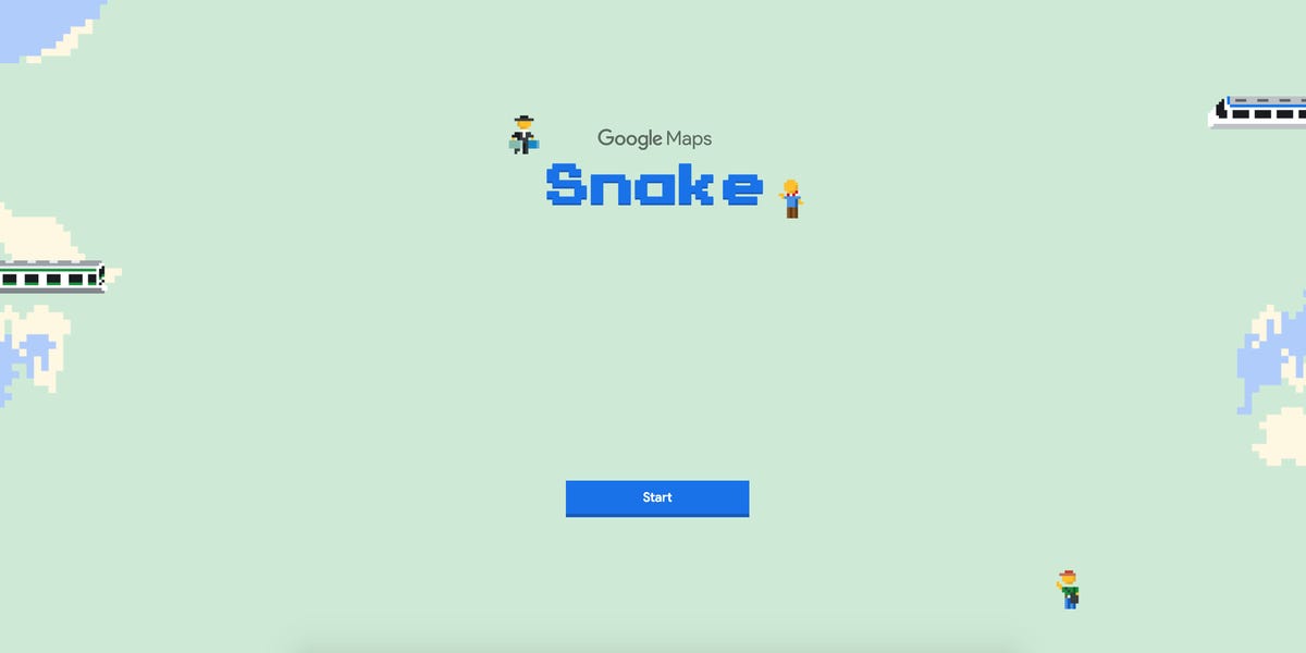 play snake on google