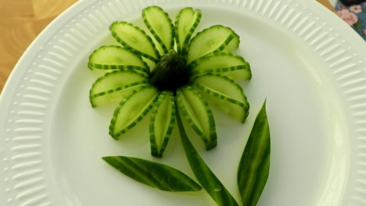 food carving cucumber