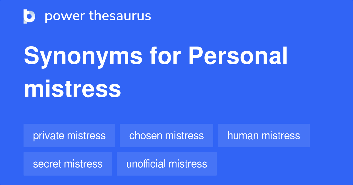 synonyms of mistress