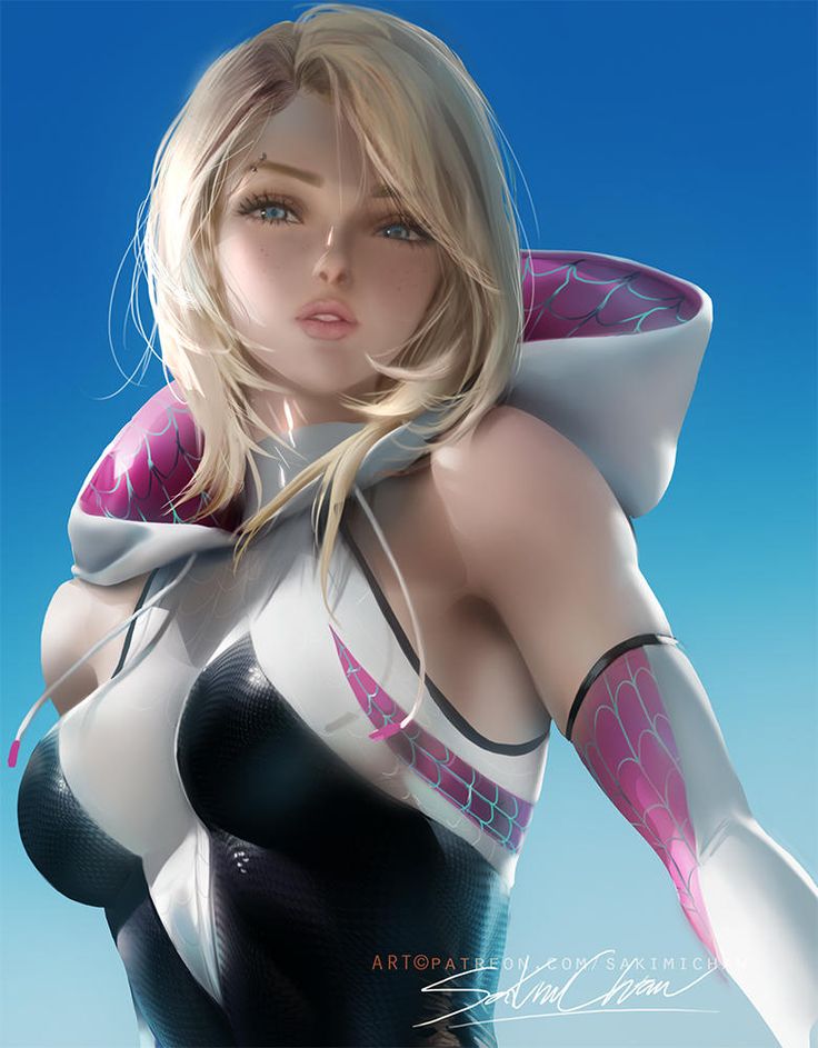 sexy spider gwen fanart