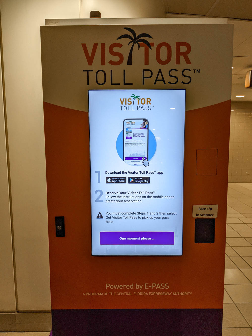 visitor toll pass