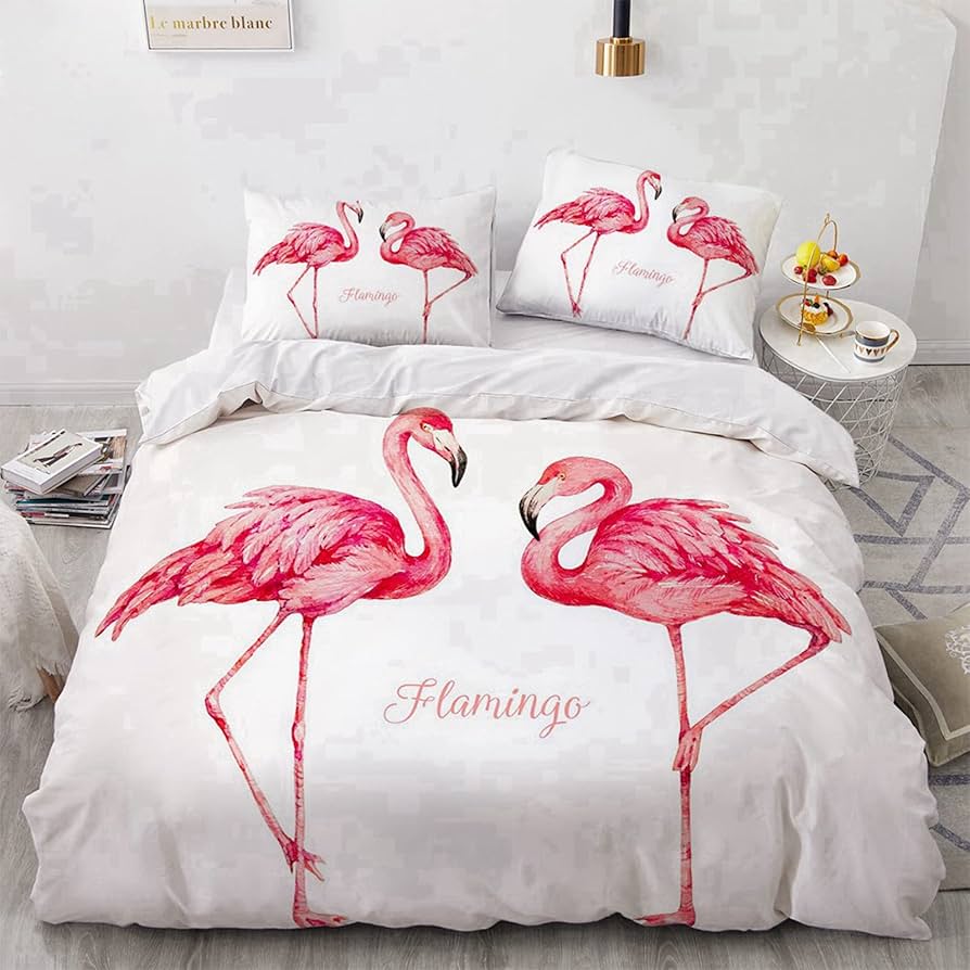 flamingo bed linen