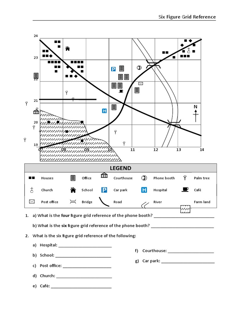 six figure grid reference worksheet