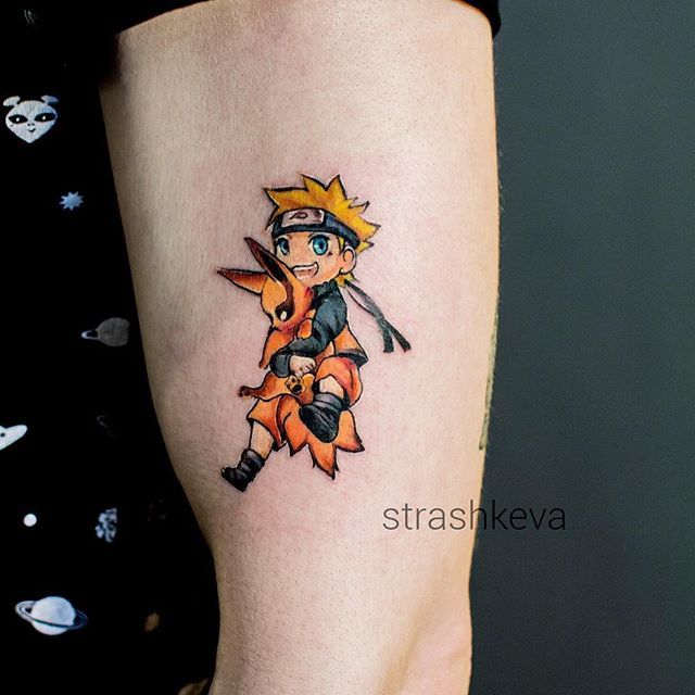 tatuaje naruto pequeño