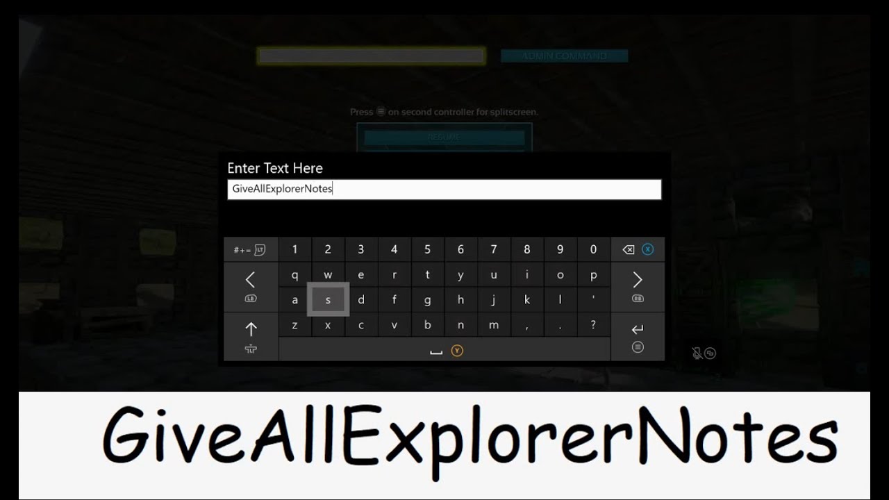 ark give all explorer notes