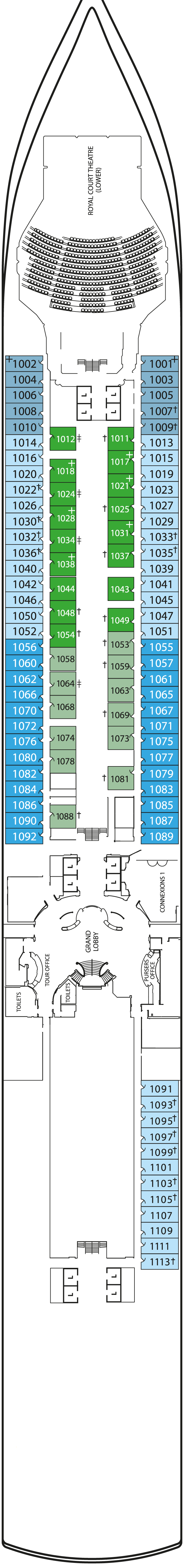 queen victoria cunard deck plan