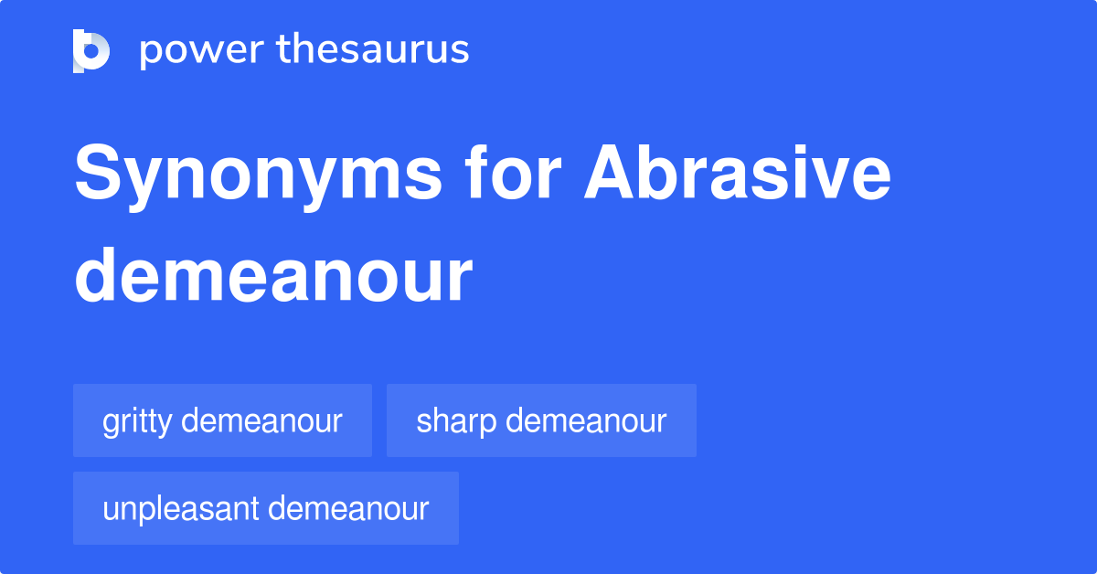 abrasion thesaurus