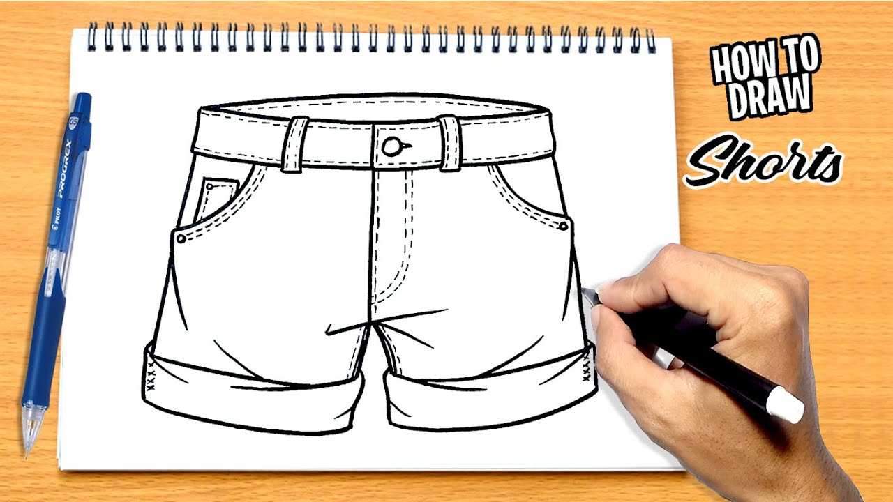 how to draw shorts