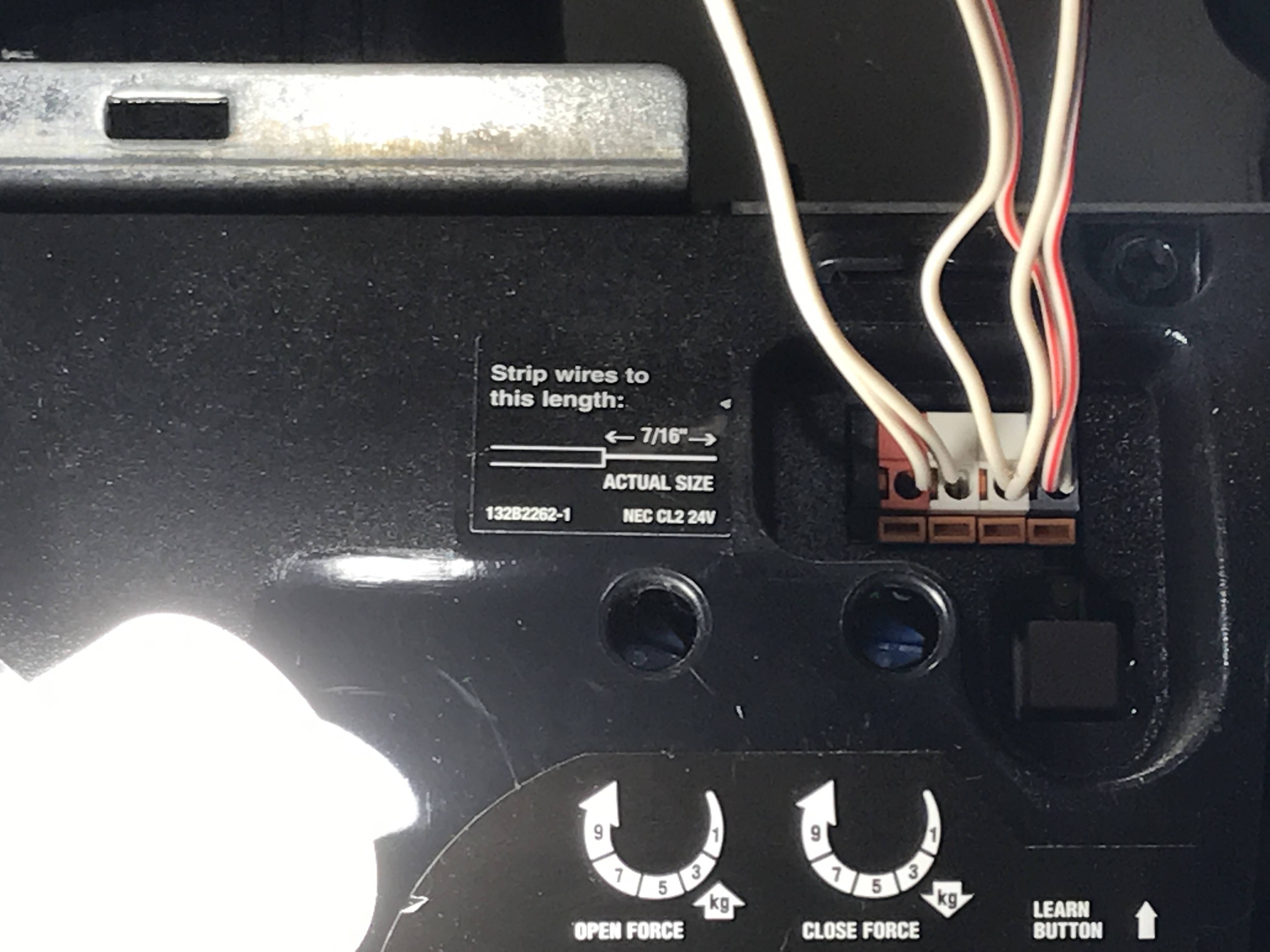 craftsman garage door opener sensor wiring diagram