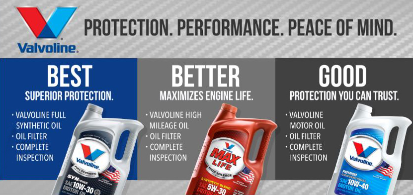 valvoline oil change prices