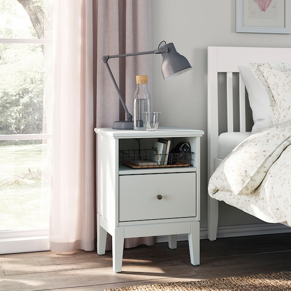 ikea white bedside table