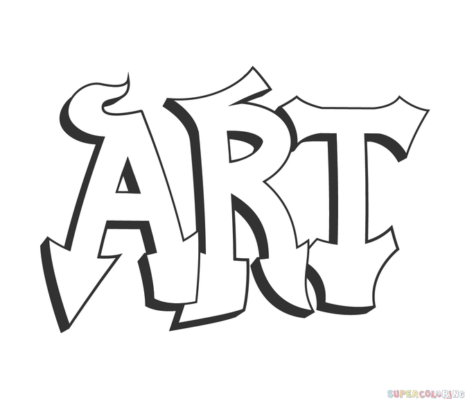 how to do graffiti drawings