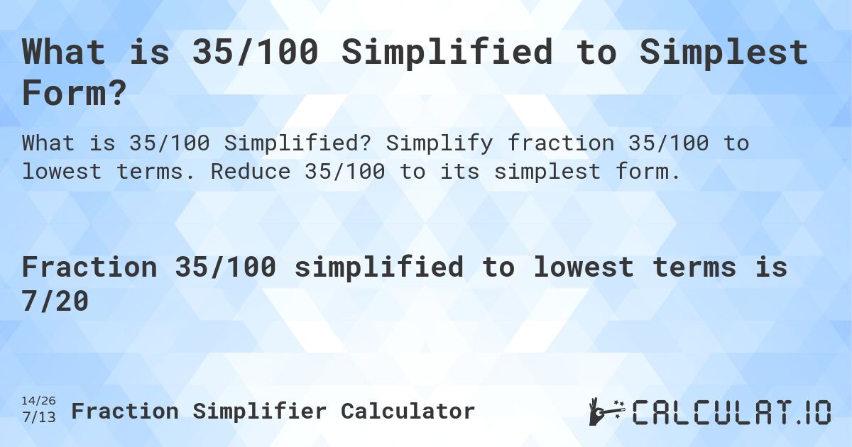 35/100 simplified