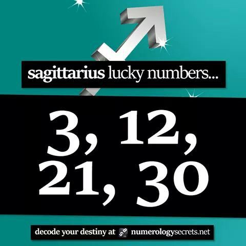 lucky number today sagittarius