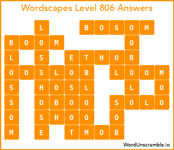 wordscapes level 806