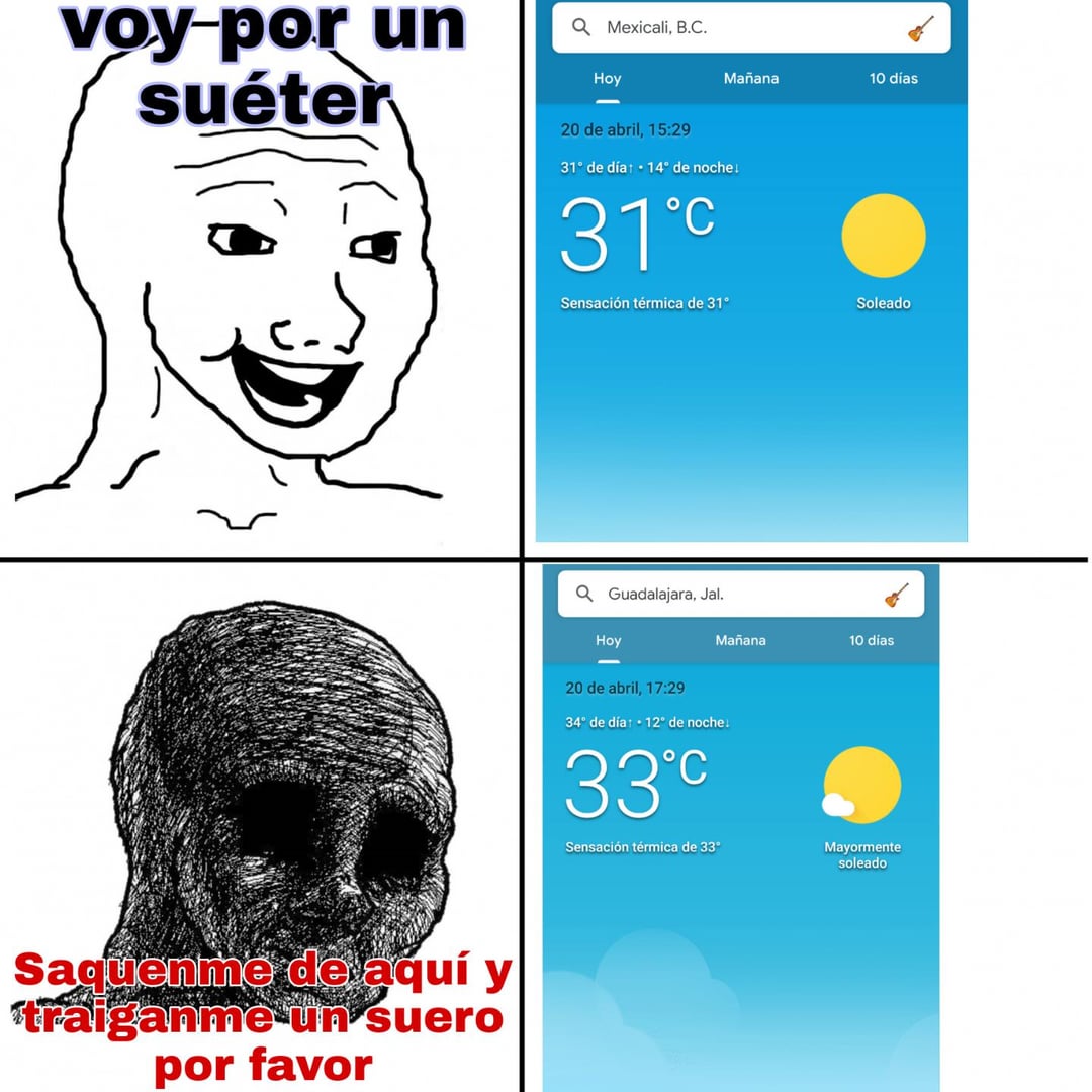 temperatura mexicali 90 dias