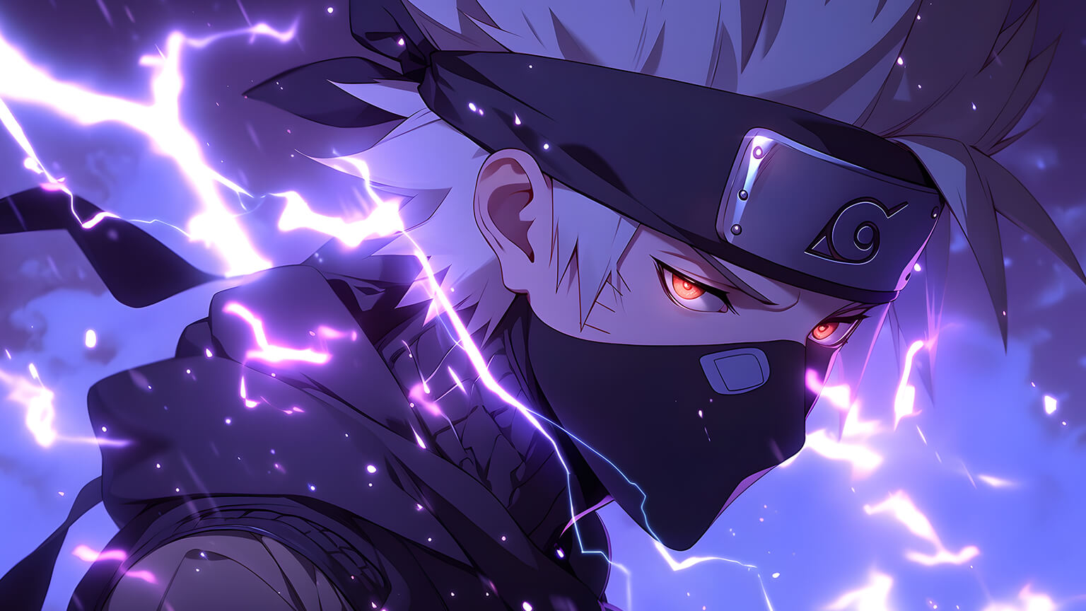 kakashi purple lightning