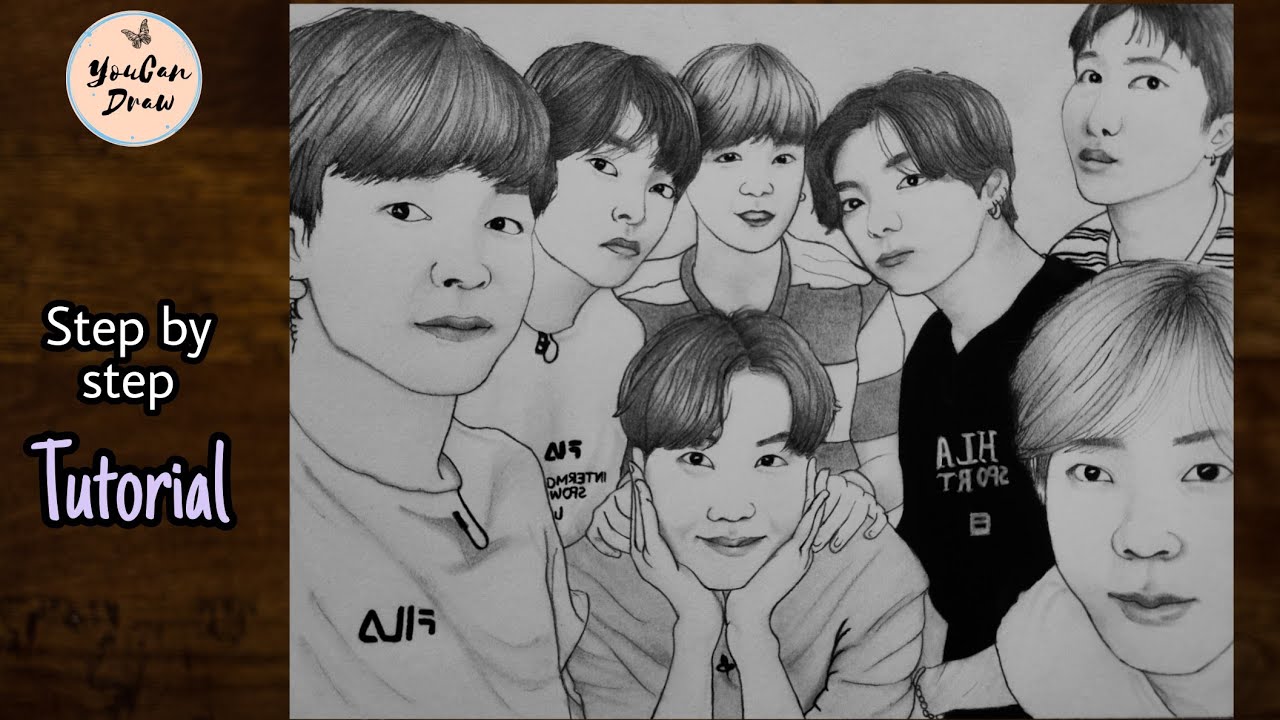 how to draw bts