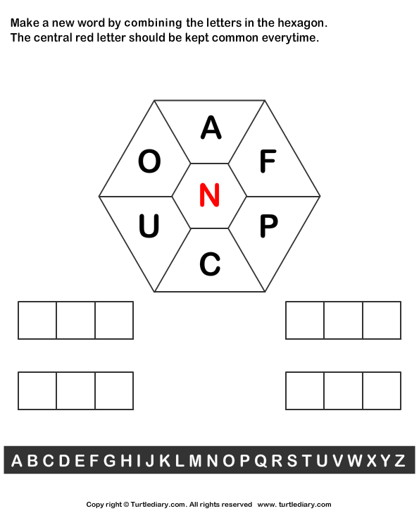 make up words with these letters