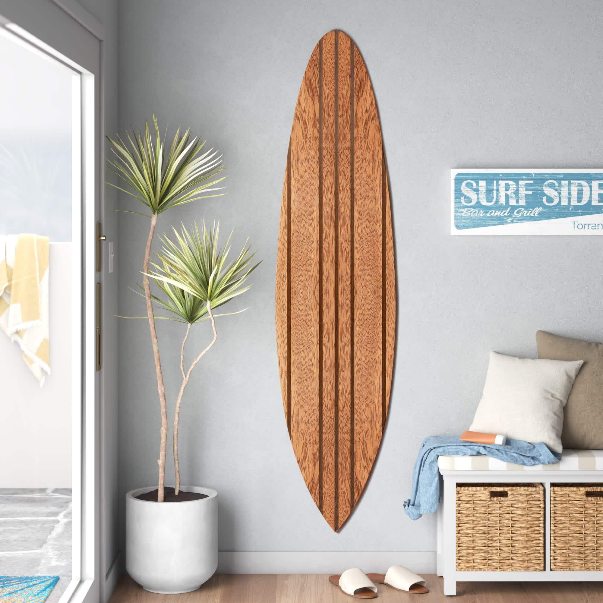 surfboard wall decor