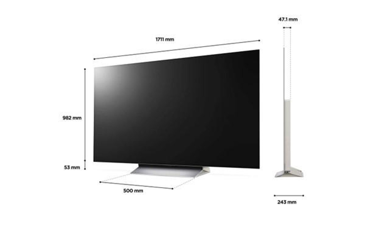 lg c2 oled 77 dimensions