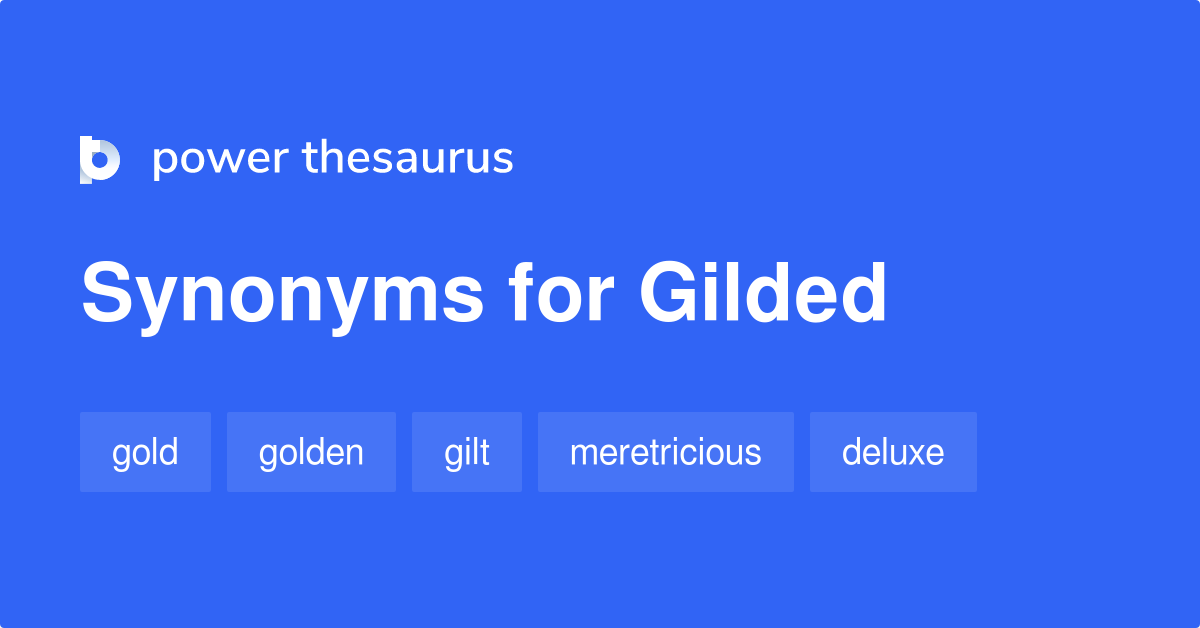 synonyms for gilded