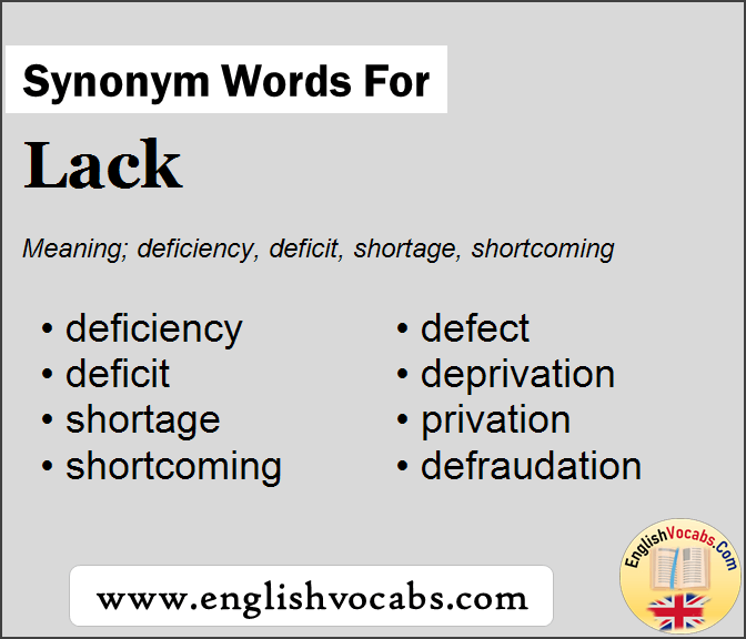 synonym for lack