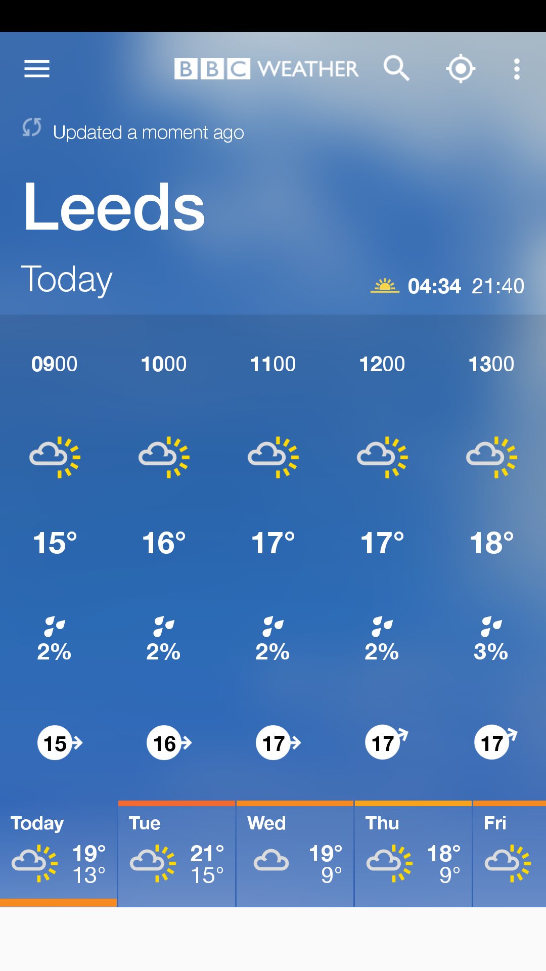 bbc weather leeds uk