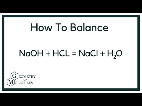 balanced equation for hydrochloric acid and sodium hydroxide