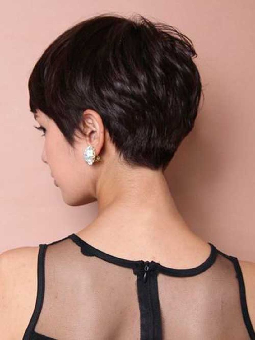 pixie cut back view