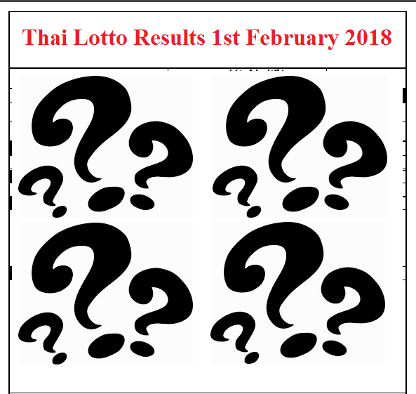 thai lottery 1 february 2018