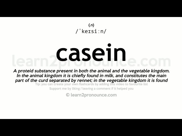 casein pronunciation