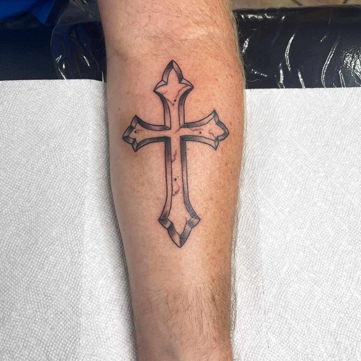 cross tattoo designs on arm