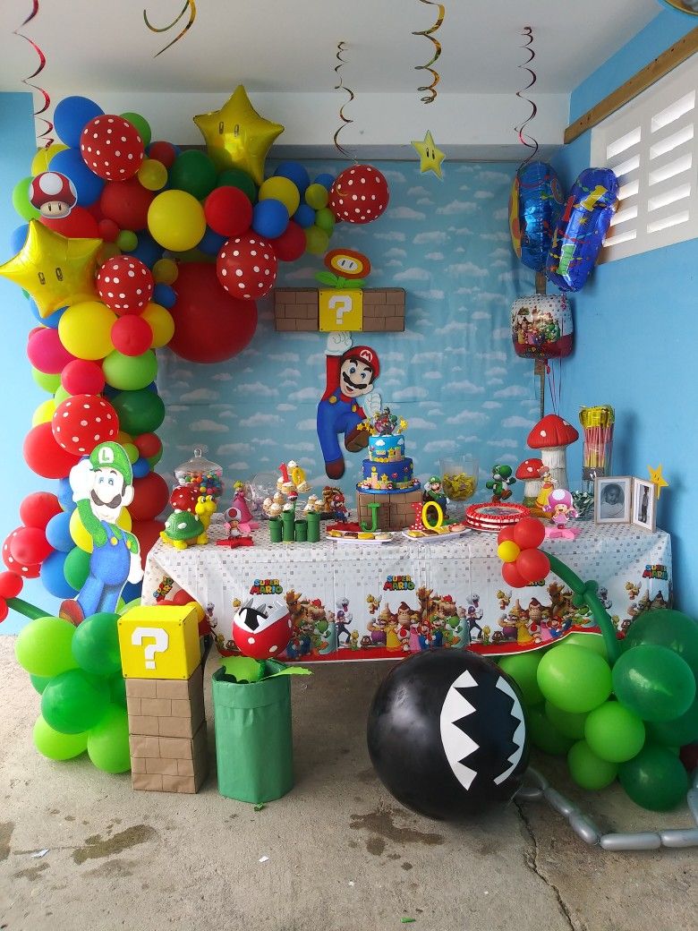 super mario brothers party decorations