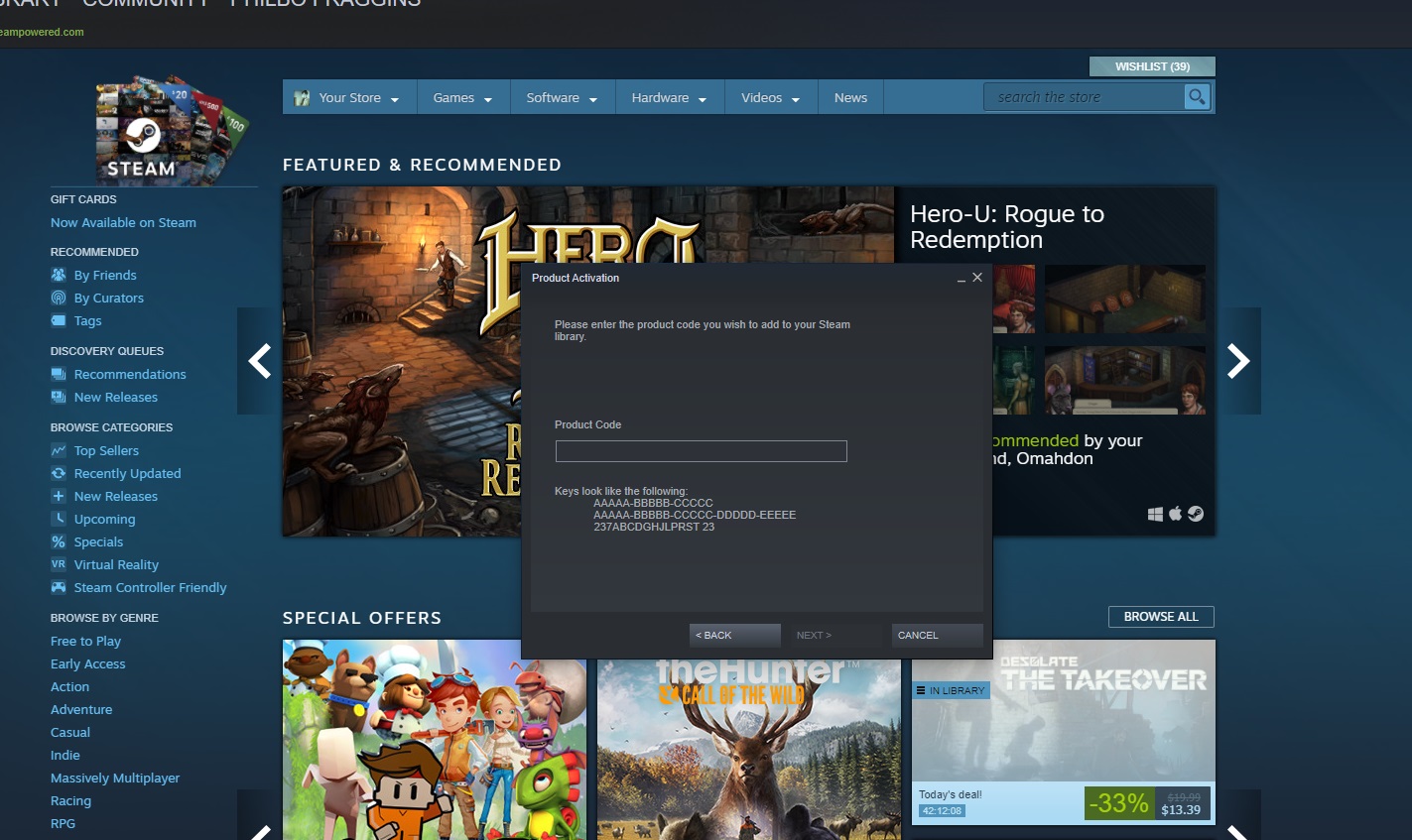 play epic games through steam