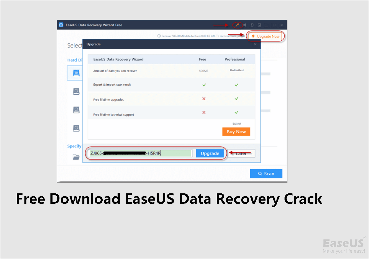 easeus data recovery wizard activation code free download