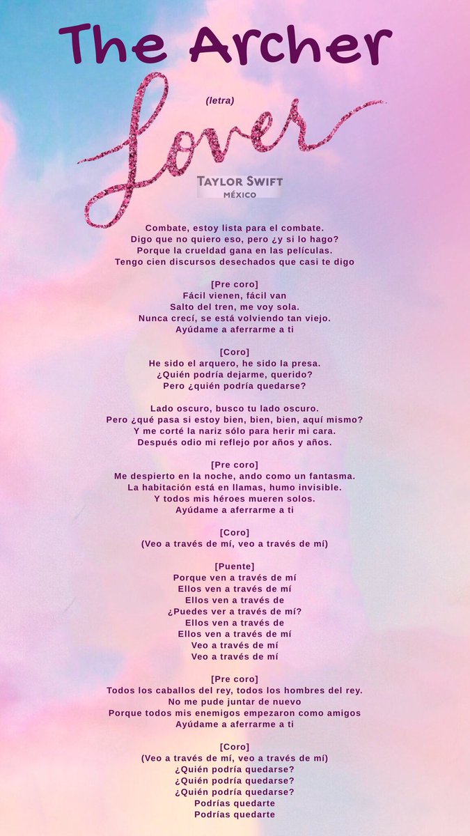 lover letra español