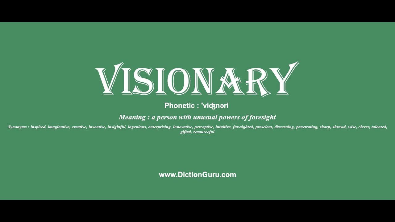 another word for visionary