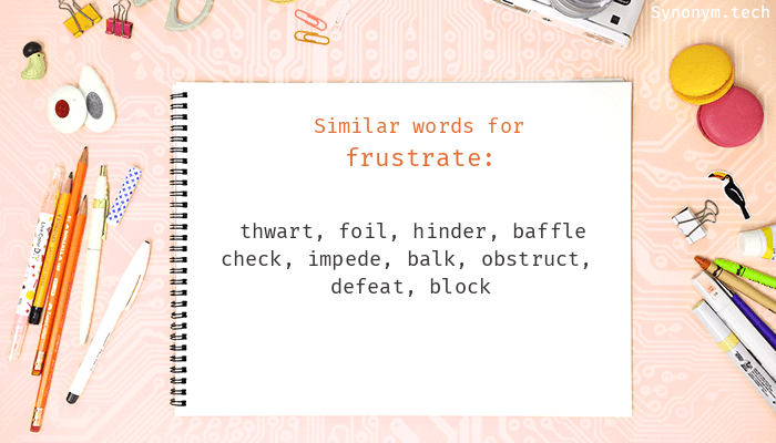 frustrate synonyms