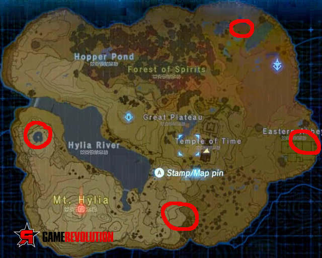 complete the four additional shrines on the great plateau
