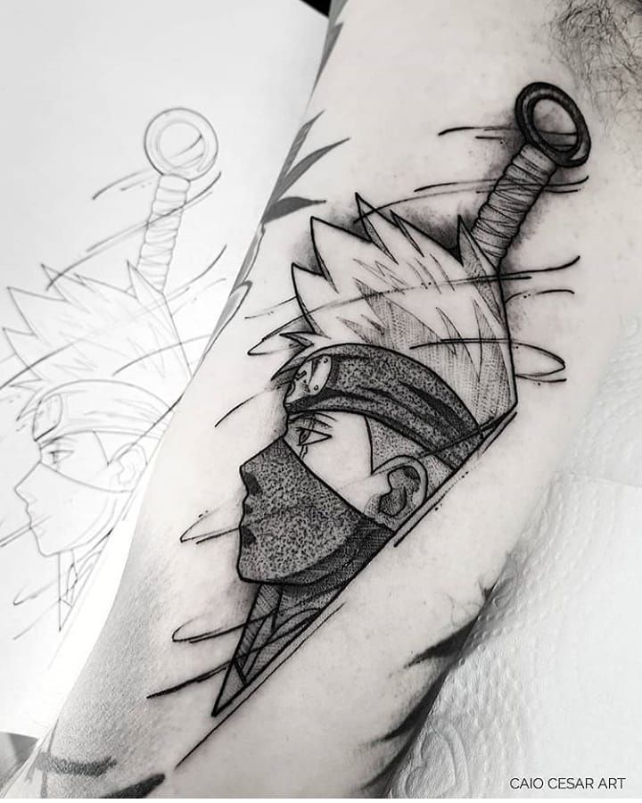 kakashi tatuaje