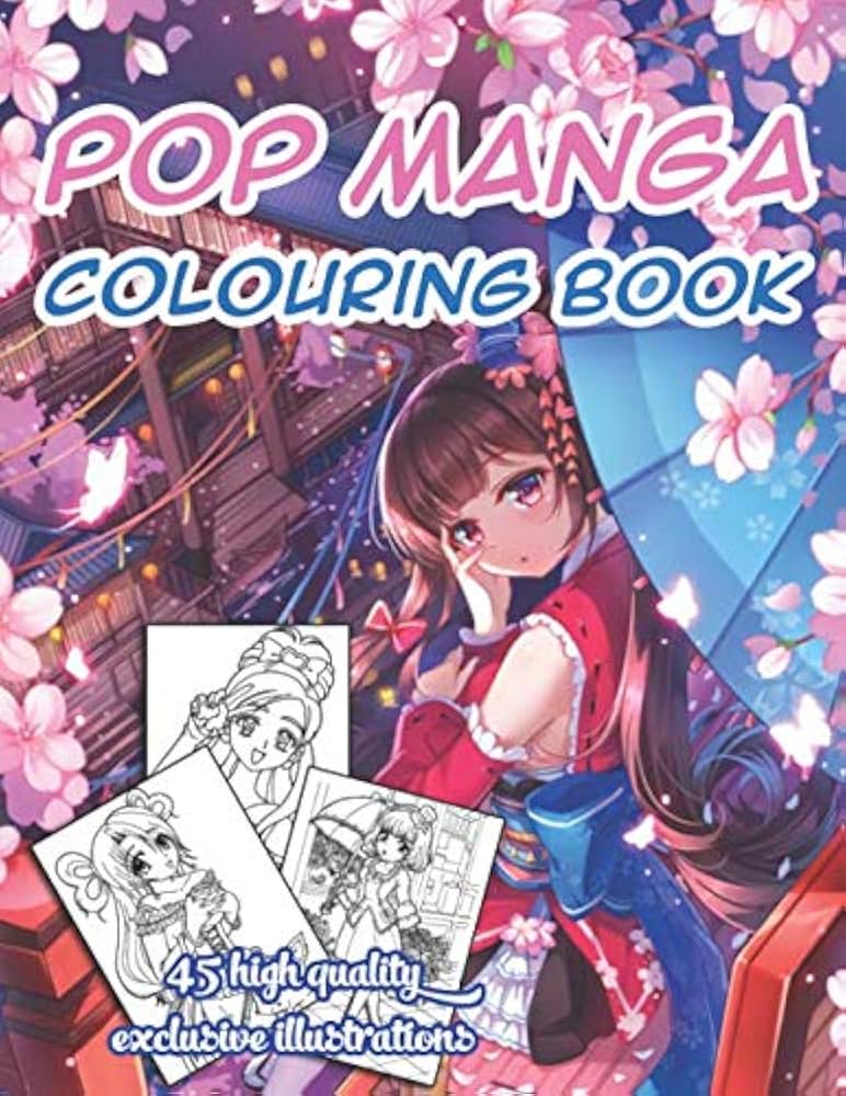 anime colouring book