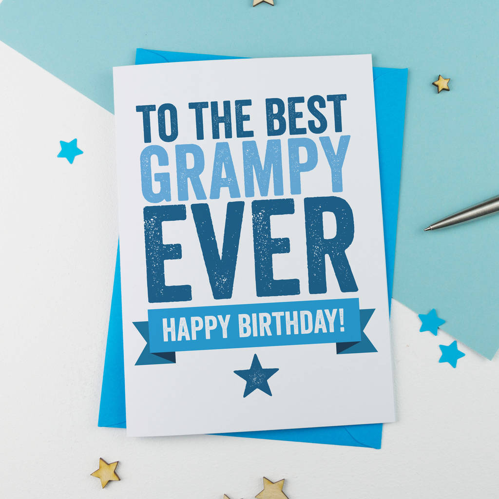 grampy birthday card