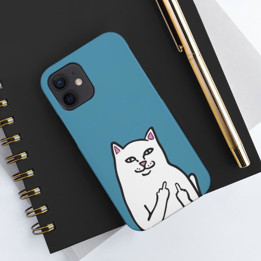 fuck you cat phone case