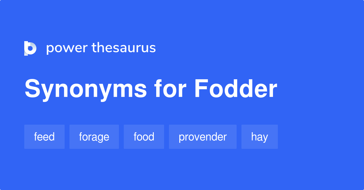 fodder thesaurus