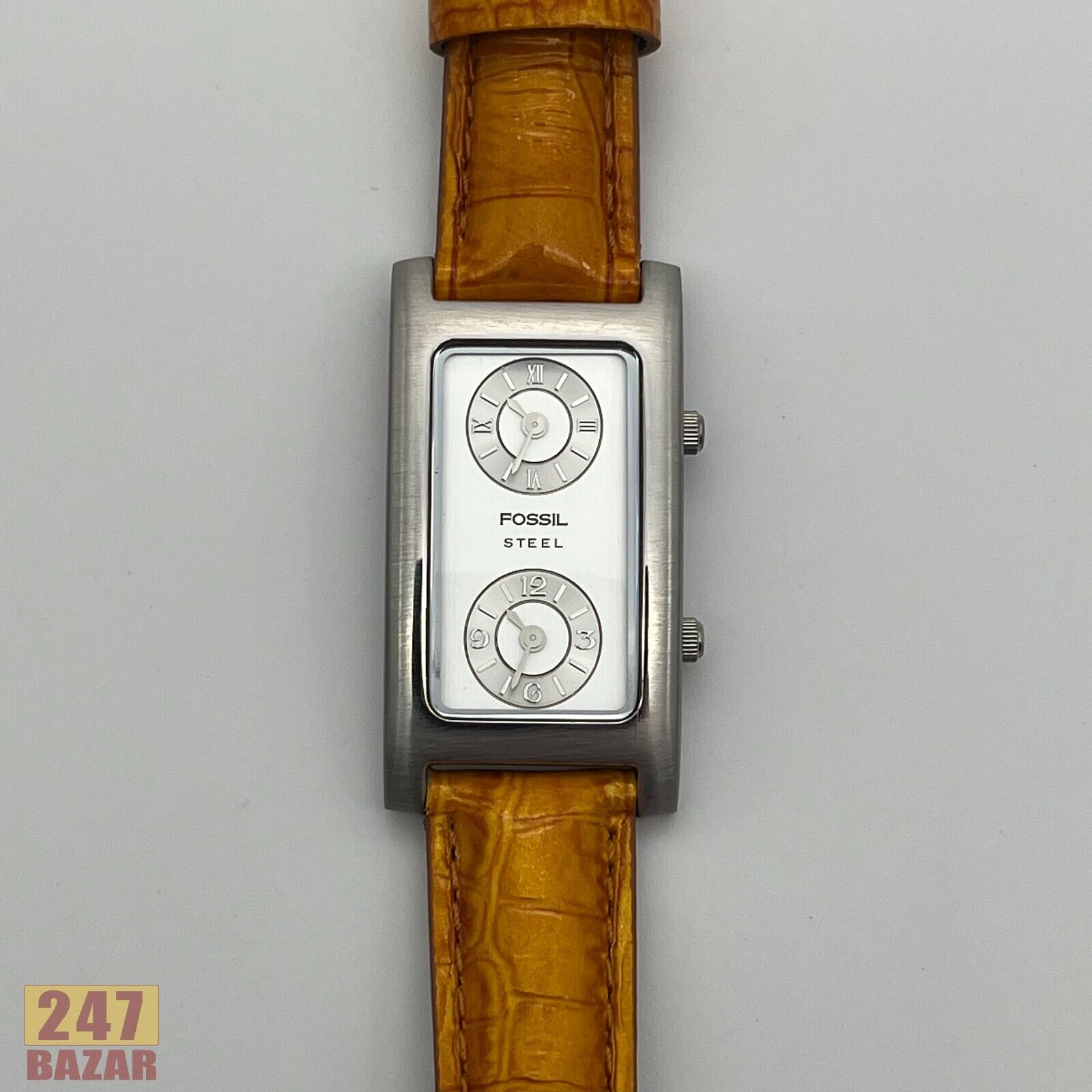 fossil dual time zone watch