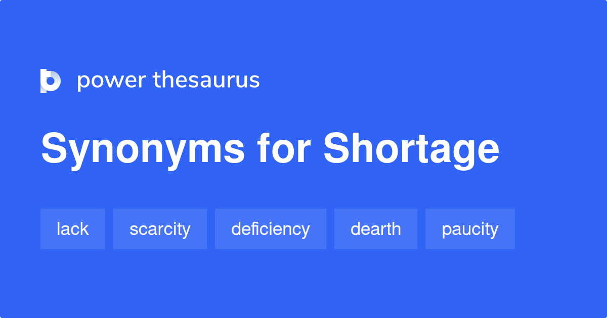 shortage synonym