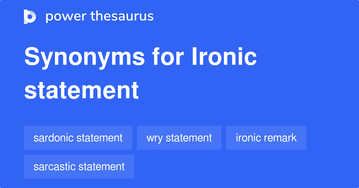 ironic thesaurus