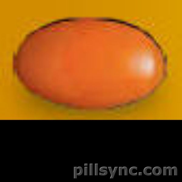 orange oval pill no markings